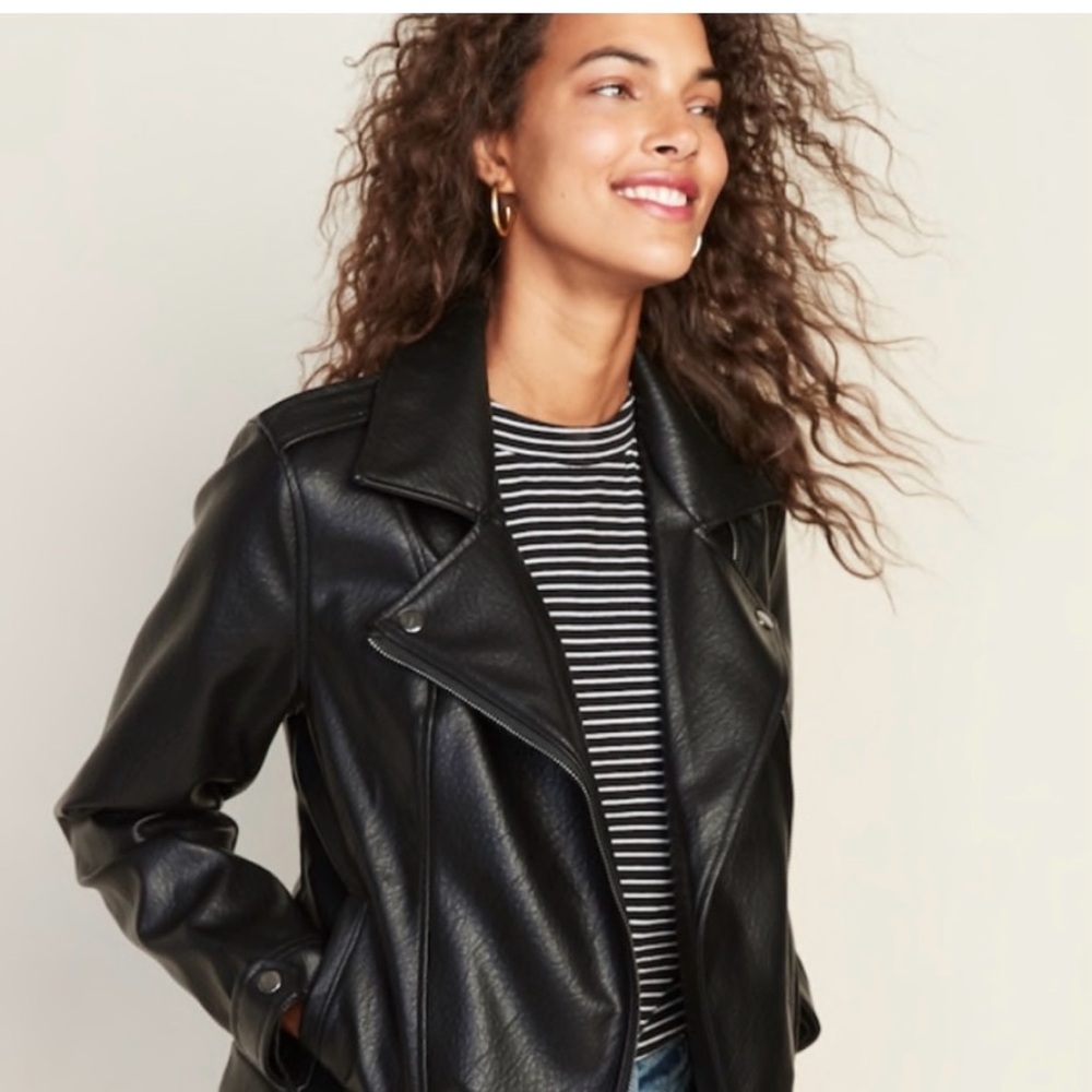 Old Navy Faux Leather Moto Jacket